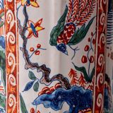 Chinese-style table lamp, French earthenware ceramic in Delft style, 1900s.