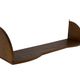 Vintage wooden wall shelve rack bookshelf in oak wood minimalist