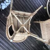 Pair of wicker armchairs
