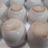 Set of 36 snail pots cups