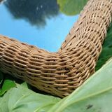 VINTAGE RATTAN MIRROR