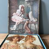 Box of 3 puzzles 1900