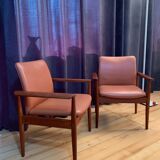 Set of six Diplomat armchairs, model 209 by Finn Juhl, Cado, 1960s