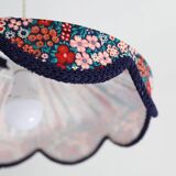 Cosette floral pendant light with "thousand flowers" print