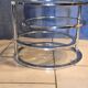Modular aluminum coffee table and 4 glass shelves, h38x45x unfolded 120 pretty 70s style model