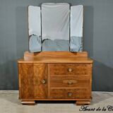 Walnut Veneer Hairdresser, Art Deco - 1930