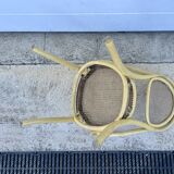 Old armchair Thonet canned wood