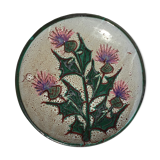 Dish Vallauris decoration thistles diameter 29.5cm
