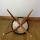 Faux fur vintage chair