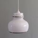 Suspension en opaline blanche Italie 1970