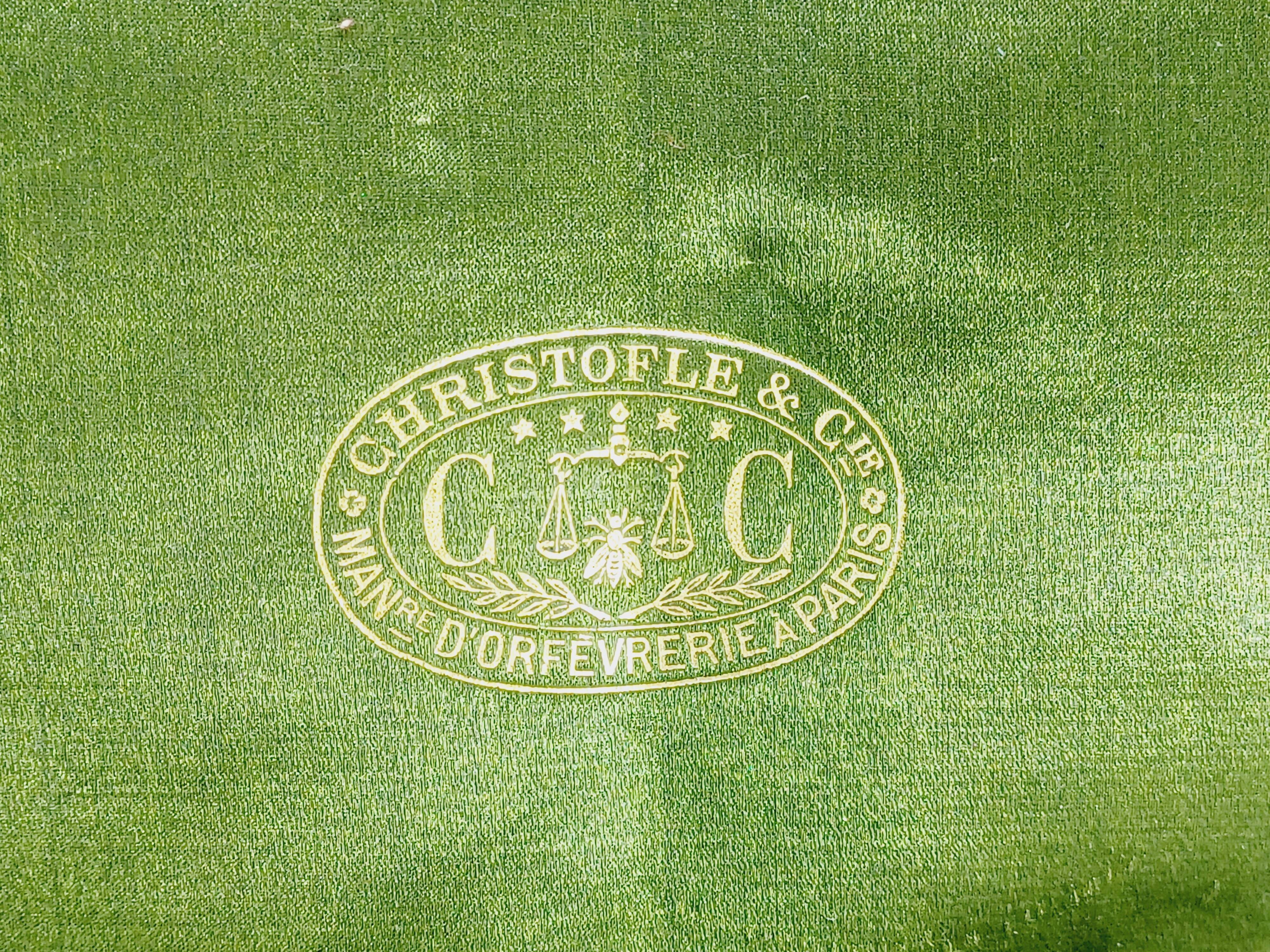 Christofle – 12-piece silver-plated fish cutlery set