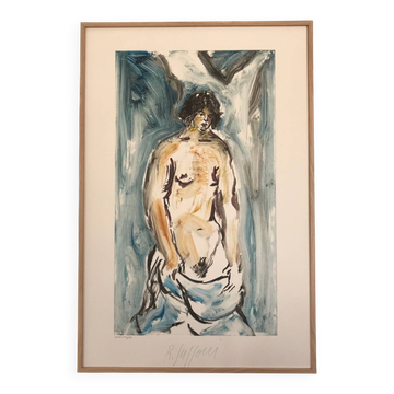 Unique monotype by Romain SUZZONI (1950).