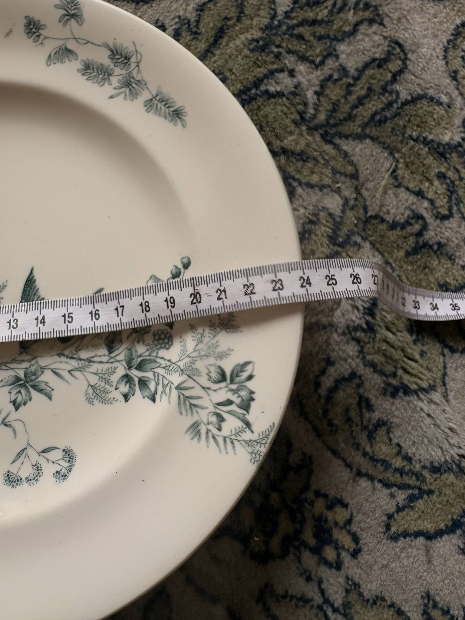 Lot 6 Plate Plates Faience Longwy Model Mignon