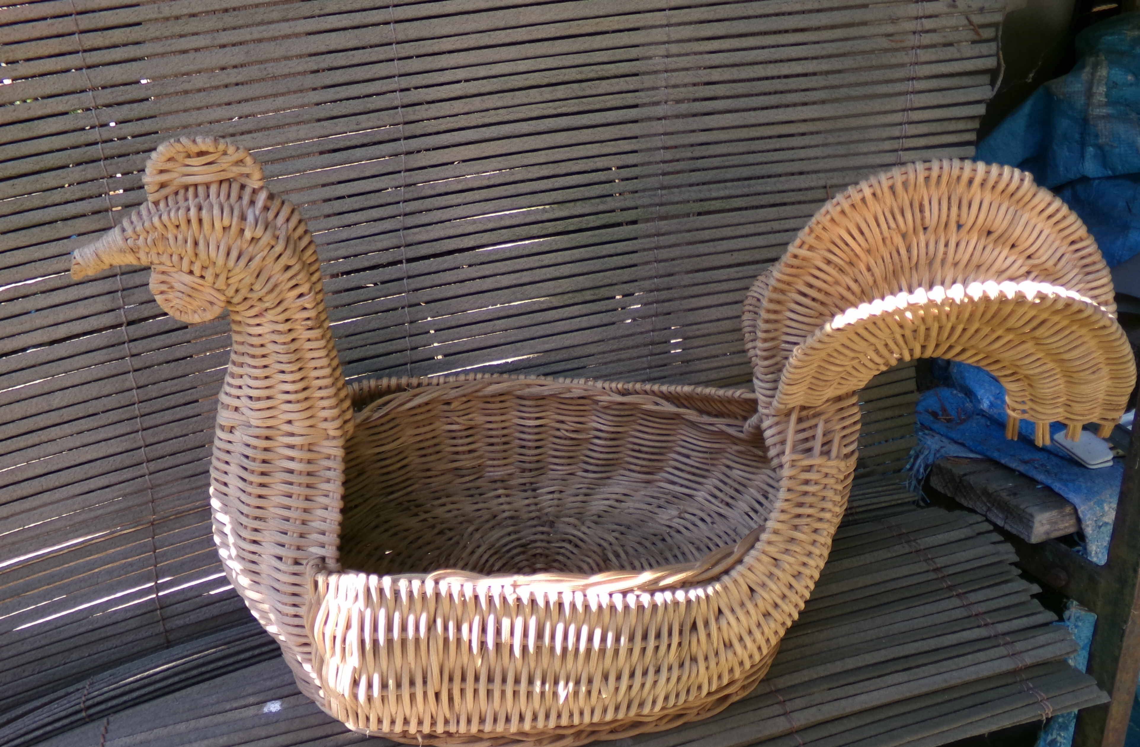 wicker rush basket