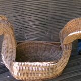 wicker rush basket