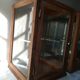 Paire de vitrines en noyer art deco