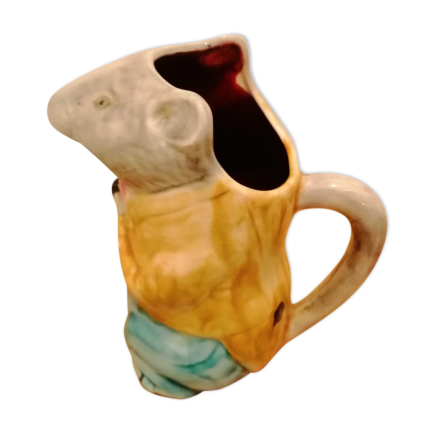 Pichet souris barbotine
