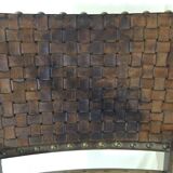 Armchair Henri II wood and leather