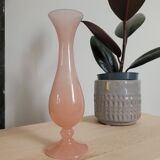 Small pink opaline vase