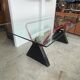 Modernist table / desk gigante zambusi boccato X seccose Memphis 1980