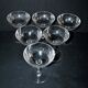 Baccarat set of 6 champagne glasses Nancy in cut crystal organ pipe design 11.5 cm