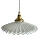 Suspension in electrified serrated white opaline to nine