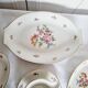 4 German Porcelain Serving Dishes from Bavaria Flores