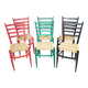 Mid-Century Italian Dining Chairs with Woven Seats, Set of 6, 1960s–70s