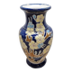 Vintage French Ceramic Cobalt Blue Vase, 1970s.