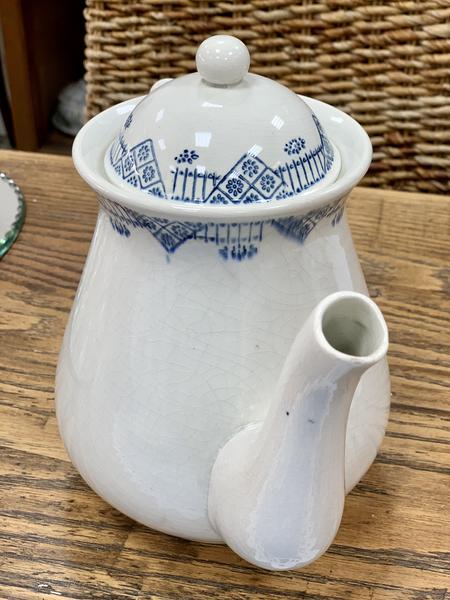 Iron earthenware teapot Gien service Fontenay