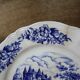 4 vintage Sarreguemines Castle model dessert plates
