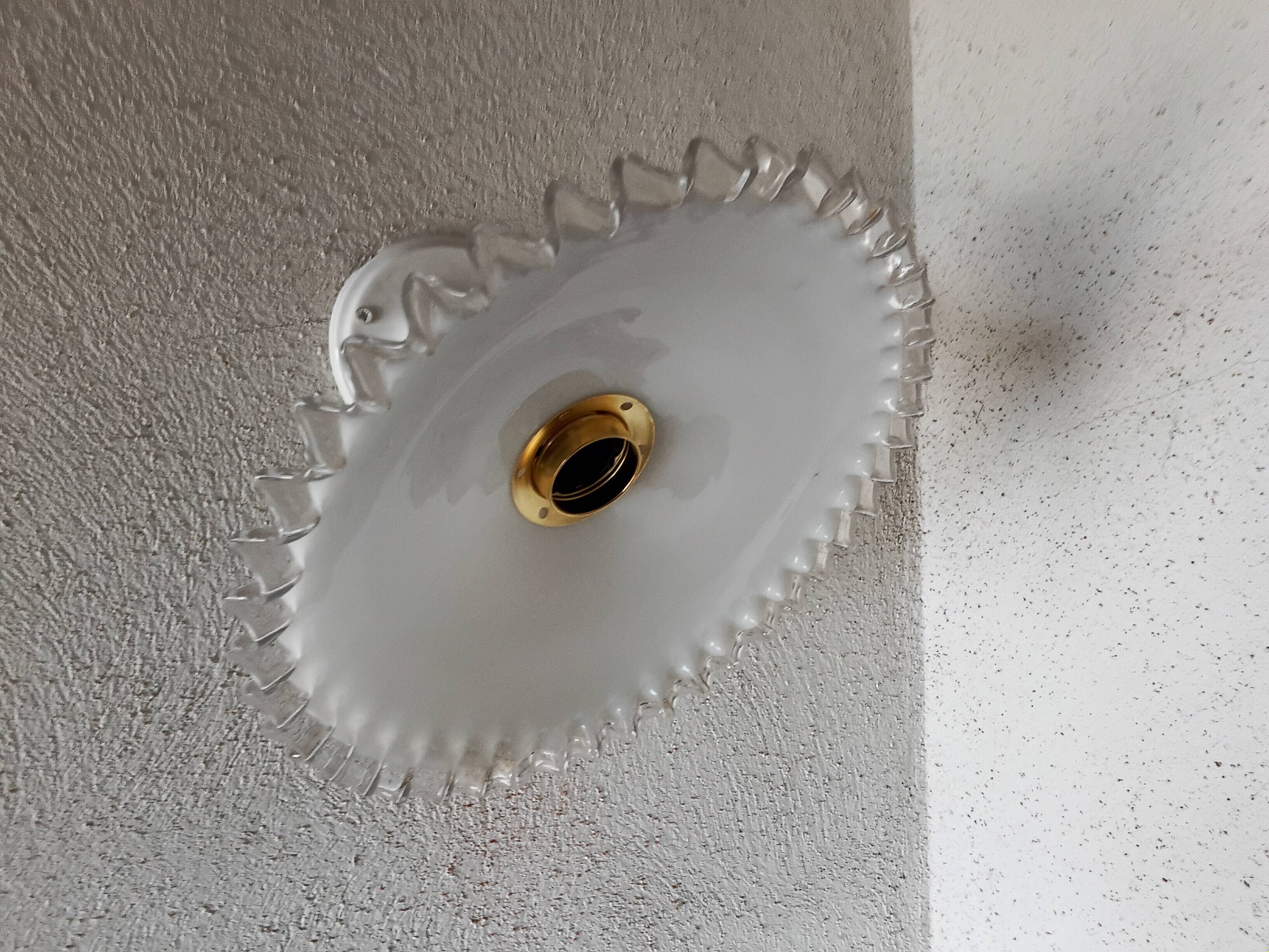 Vintage opaline lace wall light