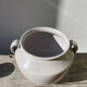 White ceramic flowerpot