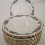 Assiettes à Dessert en Porcelaine de Limoges