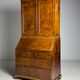 Bureau-bibliothèque en loupe de noyer, XIXe siècle