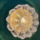 Vintage glass moulded globe wall/ceiling light.