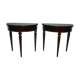 Pair of bedside half-moon