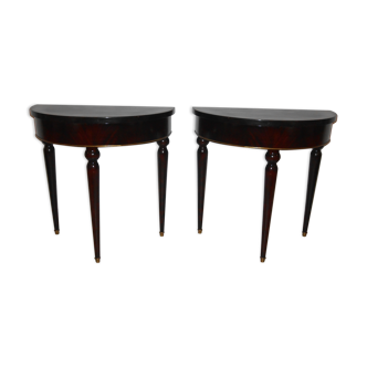 Pair of bedside half-moon