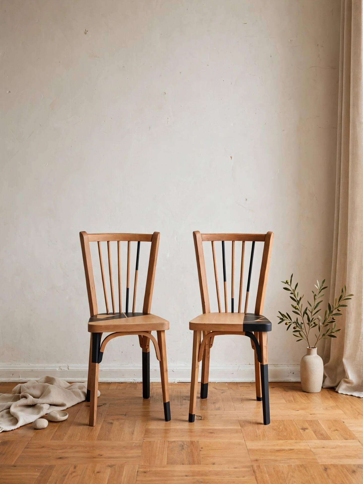 Pair of bistro chairs