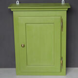 Green cabinet to hang painted and waxed
