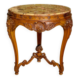 Louis XV Style Walnut Pedestal Table