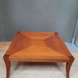 Square coffee table in veneer wood