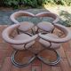 Set of 4 Modernist Swiss Zug Victori Dining Room Armchairs