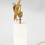Lampe poisson rascasse en laiton doré, circa 1950