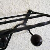Wrought iron wall rack