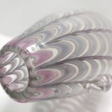 Lilac and Transparent Murano Glass Vase by Alberto Donà, Italy