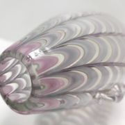 Lilac and Transparent Murano Glass Vase by Alberto Donà, Italy