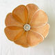 Abat-jour suspension forme fleur paille vintage