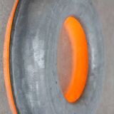 Vintage Italian Metal Donought Wall Lamp