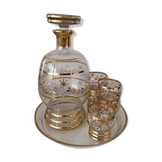 Carafe set, glasses and tray